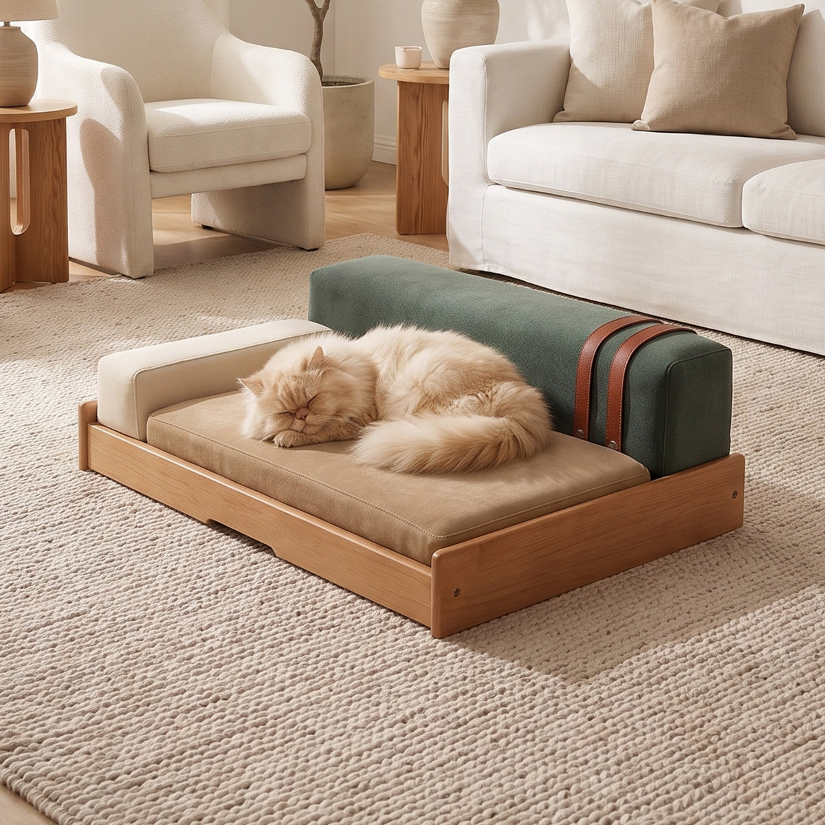 Modern Wooden Pet Bed