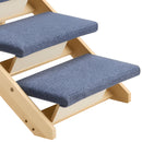 4-Step Wooden Pet Stairs