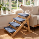 4-Step Wooden Pet Stairs