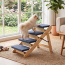 4-Step Wooden Pet Stairs