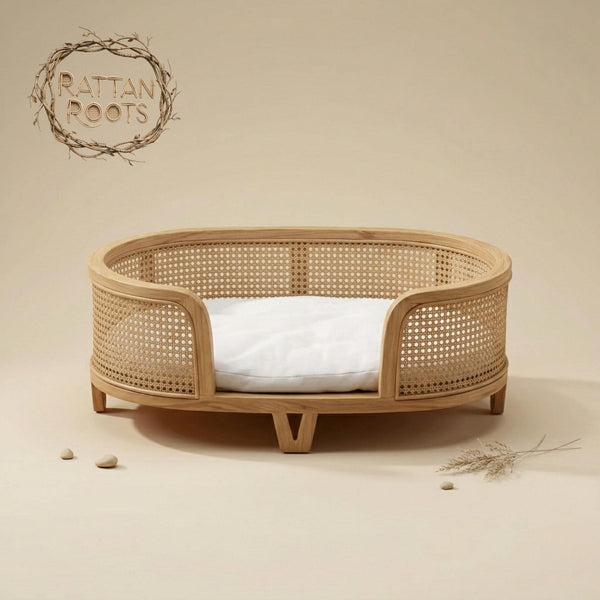 Neutral Cat Bed with Cushion | Beige